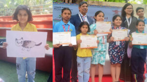 प्रनाया पाल ने चित्रकला प्रतियोगिता में प्रथम स्थान हासिल किया