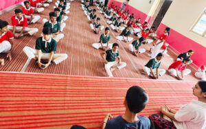 द प्रतिभा इंटरनेशनल स्कूल में हुआ योग शिविर का आयोजन