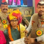 सैनिक सकूल में चयन होने पर अनिरुद्ध धनगर सम्मानित