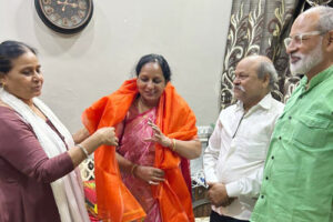 भोजरानी पाल के आवास पर हुआ कमला पाल का भव्य स्वागत