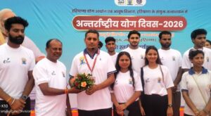 योगगुरु डॉ. भूदेव बघेल सम्मानित