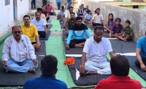 अंतर्राष्ट्रीय योग दिवस पर योगाभ्यास कार्यक्रम आयोजित