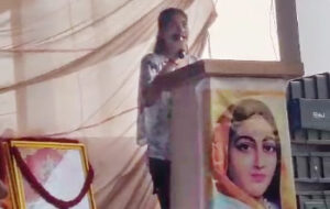 शिवानी पाल ने अपनी स्पीच से बच्चों को उत्साहित किया